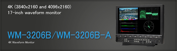 WM-3206B/WM-3206B-A 4K Waveform Monitor | ASTRODESIGN.Inc